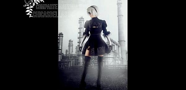  2b nier automata cosplay disharmonica